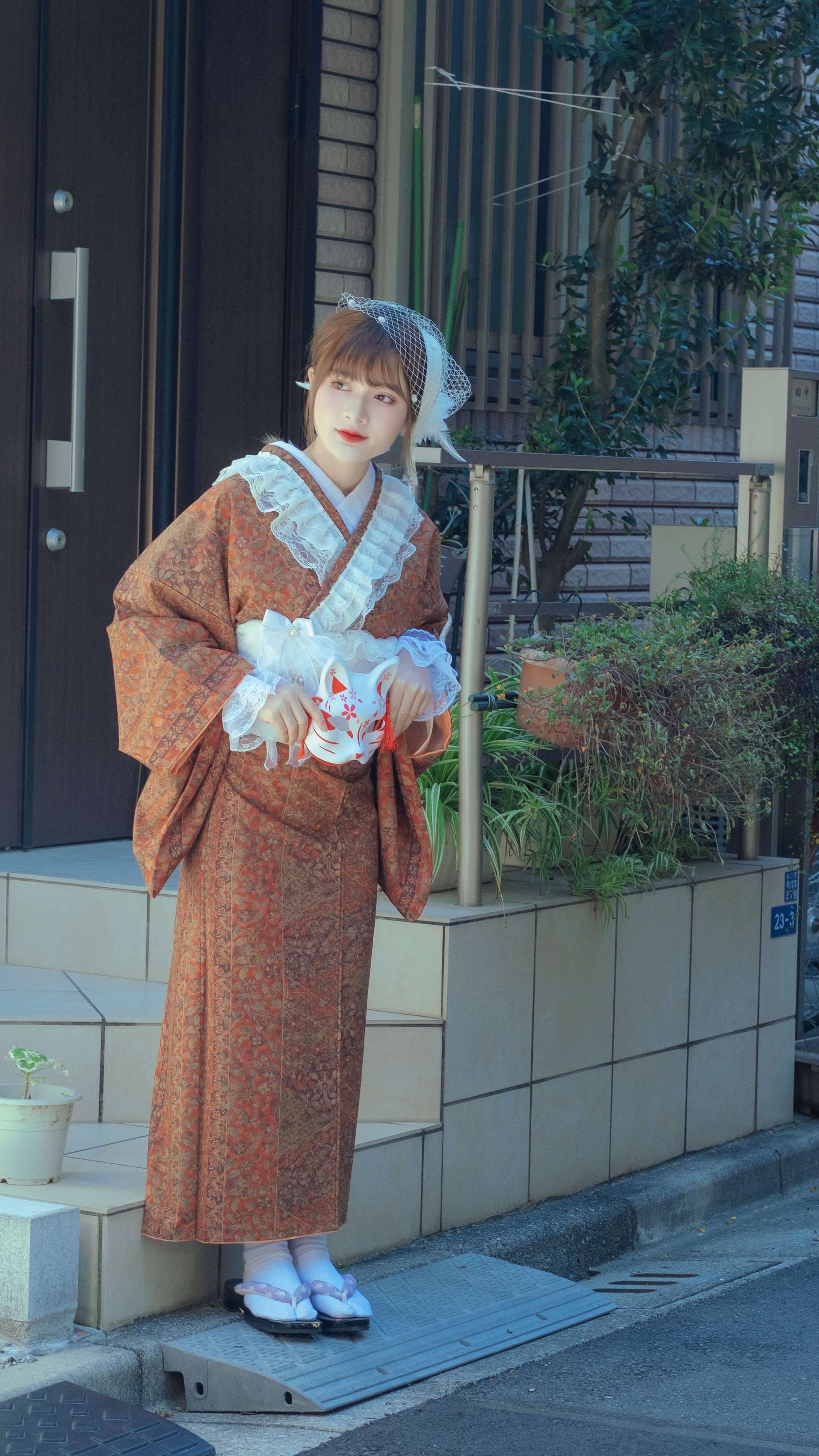 Kimono phối ren 3