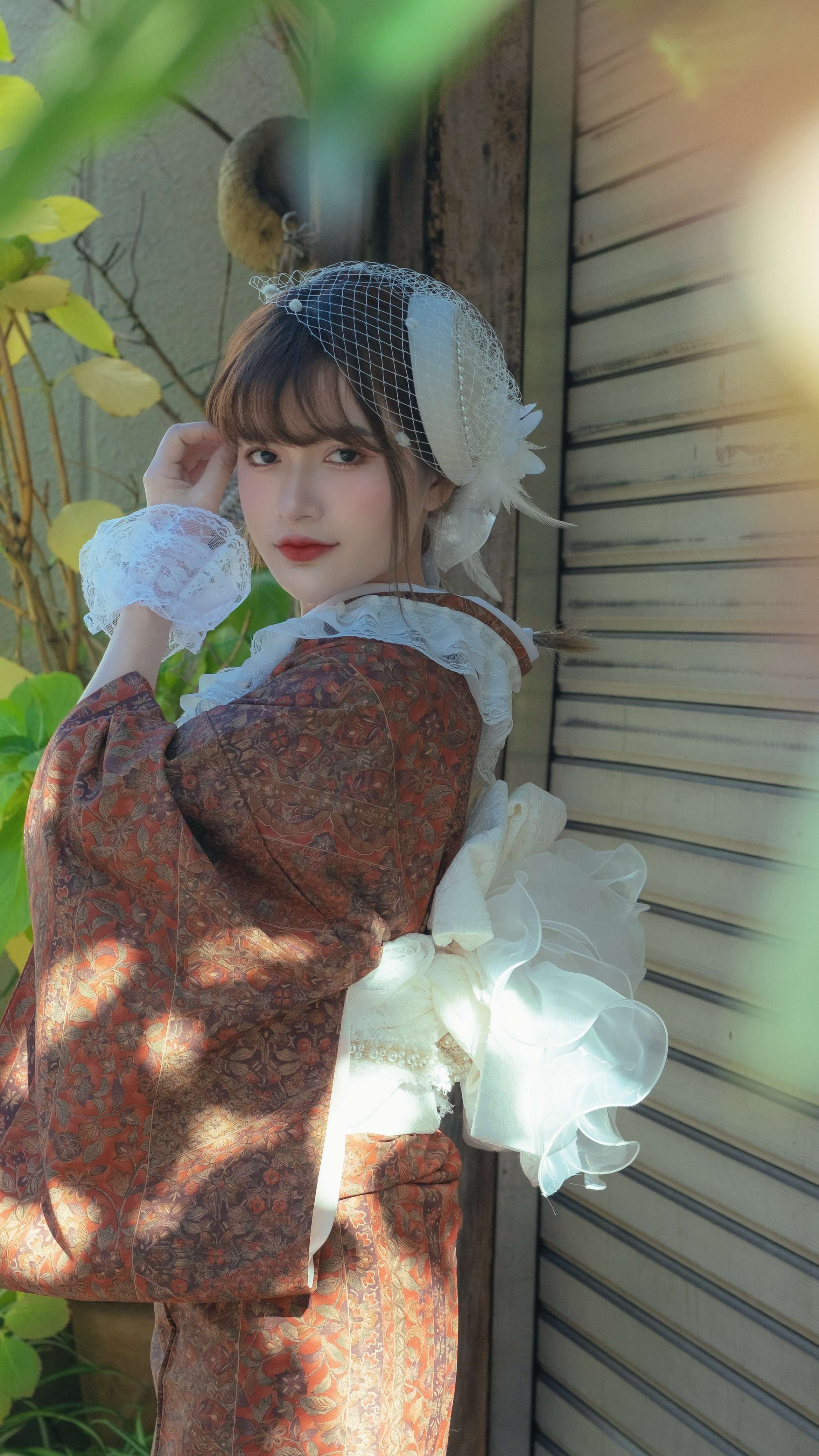 Kimono phối ren 4